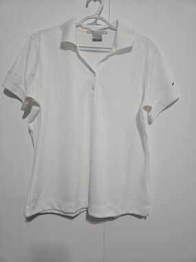 Nike Women’s White Polo Button-Down Shirt